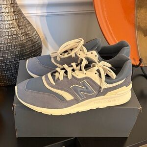 New Balance Navy and White Athletic Shoes